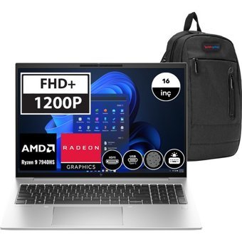 HP Elitebook 865 Gen 10 8A3Z7EA03 Dahili AMD Radeon 780M AMD Ryzen 9 7940HS 64 GB DDR5 Ram 1 TB SSD 16 inç Full HD Windows 11 Pro Laptop + WeblegelsinÇanta