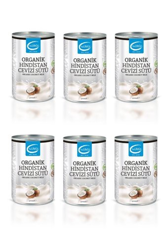 Thelifeco Organik Hindistan Cevizi Sütü 6'lı 400 ml