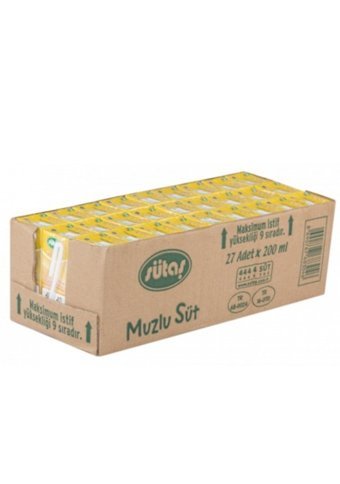 Sütaş Muzlu Süt 27'li 200 ml