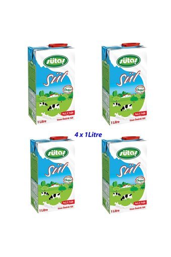 Sütaş %2.5 Yağlı Süt 4'lü 1 lt