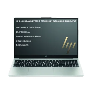 HP 255 G10 8A548EA O4 Dahili AMD Radeon Graphics AMD Ryzen 7 7730U 16 GB Ram 1 TB SSD 15.6 inç Full HD FreeDos Laptop