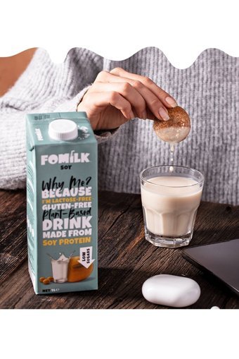 Fomilk Vegan Soya Sütü Laktozsuz 6'lı 1 lt