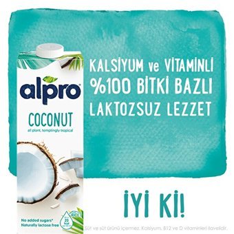 Alpro Hindistan Cevizi Sütü Laktozsuz 1 lt