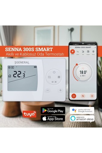 General Life Senna 300S Smart 30 Derece 0.1 Derece Hassasiyet Kablosuz Dijital Termostat