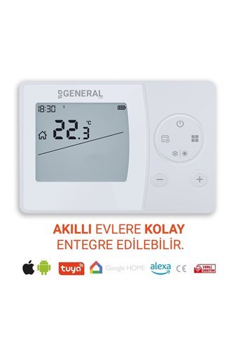 General Life Senna 300S Smart 30 Derece 0.1 Derece Hassasiyet Kablosuz Dijital Termostat