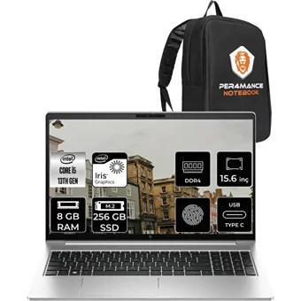 HP Elitebook 650 G10 8A573EAP301 Dahili Intel Iris Xe Graphics Eligible Intel Core i5 1335U 8 GB Ram 256 GB SSD 15.6 inç Full HD FreeDos Laptop + PER4 Çanta
