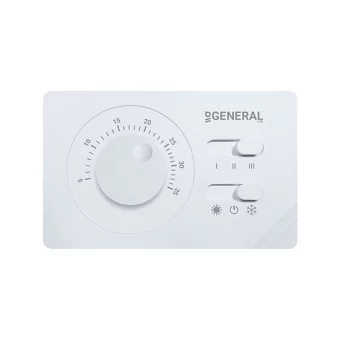 General FC100 Fan Coil 35 Derece 0.1 Derece Hassasiyet Kablolu Mekanik Termostat
