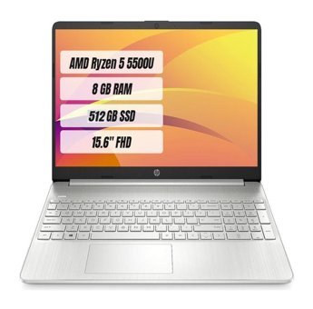 HP 15S EQ2002NT 4H0J4EA Dahili AMD Radeon RX Vega 7 AMD Ryzen 5 5500U 32 GB Ram 512 GB SSD 15.6 inç Full HD FreeDos Laptop