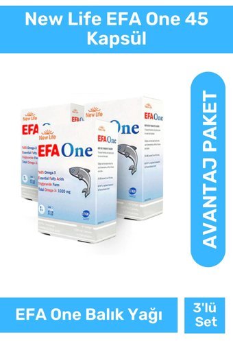 New Life Efa One Omega 3 Kapsül 1020 mg 135 Adet
