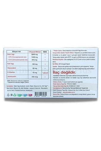 Krinol Omega 3 Kapsül 2800 mg 120 Adet