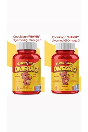 Superkids Çiğnenebilir Omega 3 Tablet 2x120 Adet