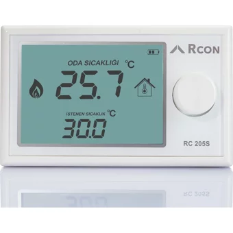 Rcon RC205S 32 Derece 0.3 Derece Hassasiyet Kablosuz Dijital Termostat