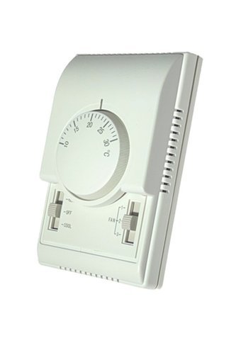 Hexa Controls Mekanik Fan Coil 30 Derece 1 Derece Hassasiyet Kablolu Mekanik Termostat