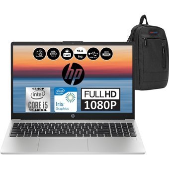 HP 250 G10 8A540EAWF02 Dahili Intel Iris Xe Graphics eligible Intel Core i5 1340P 8 GB Ram 512 GB SSD 15.6 inç Full HD FreeDos Laptop + WeblegelsinÇanta