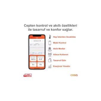 Cosa P4TR-21 32 Derece 0.1 Derece Hassasiyet Akıllı Kablosuz Dijital Termostat