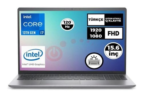 Dell Vostro 3530 N1601PVNB3530U Dahili Intel Iris Xe Graphics Eligible Intel Core i7 1355U 32 GB Ram 512 GB SSD 15.6 inç Full HD FreeDos Laptop