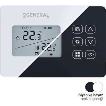 General Solara 300s Rf 30 Derece 0.1 Derece Hassasiyet Akıllı Kablosuz Dijital Termostat