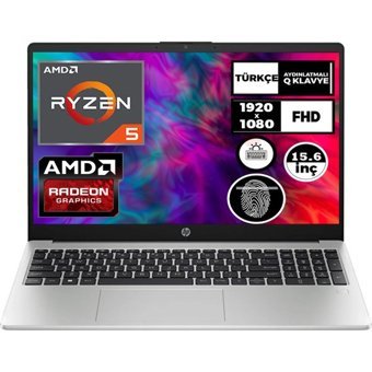 HP 255 G10 8A547EA 9 Dahili AMD Radeon RX Vega 7 AMD Ryzen 5 7530U 16 GB Ram 512 GB SSD 15.6 inç Full HD Windows 11 Pro Laptop