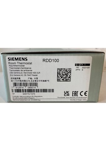Siemens RDD100 35 Derece 0.5 Derece Hassasiyet Kablolu Dijital Termostat