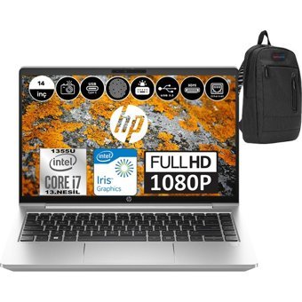 HP Probook 440 G10 8A567EAWF12 Dahili Intel Iris Xe Graphics Eligible Intel Core i7 1355U 64 GB Ram 2 TB SSD 14 inç Full HD FreeDos Laptop + WeblegelsinÇanta