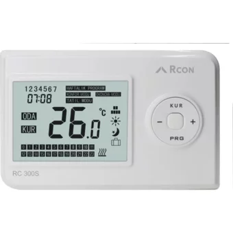 Rcon Rc 300S 30 Derece 0.5 Derece Hassasiyet Kablosuz Dijital Termostat