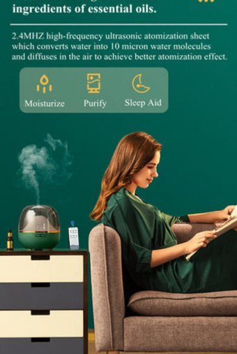 Butfulake Ultrasonik 7 Renk Led 600 ml Işıklı İyonizerli Taşınabilir Şarjlı Mini Soğuk Buhar Makinesi yeşil