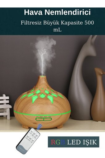 Butfulake 12 W 500 ml Aromaterapi Işıklı İyonizerli Taşınabilir Şarjlı Mini Soğuk Buhar Makinesi