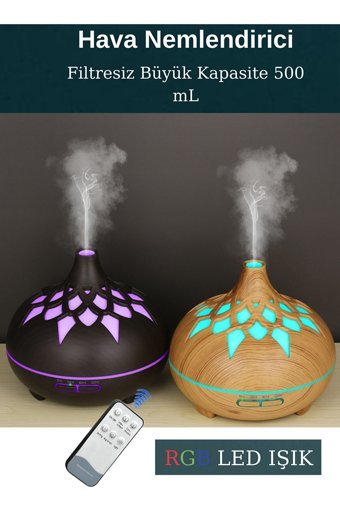 Butfulake 12 W 500 ml Aromaterapi Işıklı İyonizerli Taşınabilir Şarjlı Mini Soğuk Buhar Makinesi