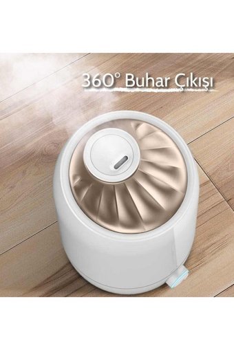 Alya Erkal F500 Ultrasonik 5000 ml Işıklı İyonizerli Taşınabilir Şarjlı Mini Soğuk Buhar Makinesi