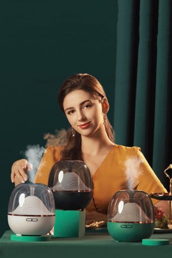 Butfulake 600 ml Işıklı İyonizerli Taşınabilir Şarjlı Mini Soğuk Buhar Makinesi