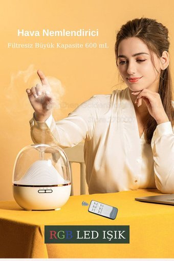 Butfulake 600 ml Işıklı İyonizerli Taşınabilir Şarjlı Mini Soğuk Buhar Makinesi