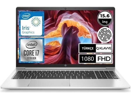 HP Probook 450 G8 Q34ES Dahili Intel Iris Xe Graphics Intel Core i7 1165G7 16 GB Ram 512 GB SSD 15.6 inç Full HD FreeDos Laptop