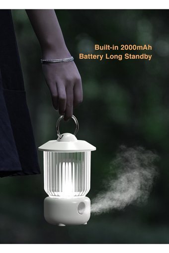 Apiyoo Gece Lambası RGB Led Işıklı 300 ml Aromaterapi Işıklı Taşınabilir Şarjlı Mini Sıcak-Soğuk Buhar Makinesi