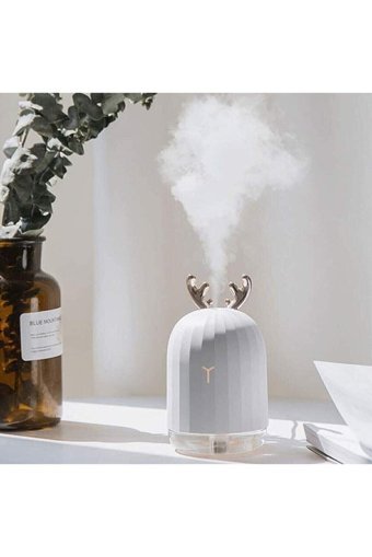 Ateştech Lovely 2 W 220 ml Aromaterapi Işıklı İyonizerli Taşınabilir Şarjlı Mini Soğuk Buhar Makinesi