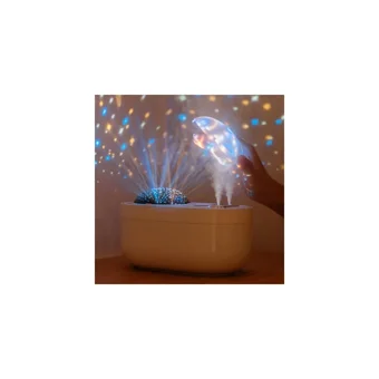 Ally Double Spray Led Işıklı 1000 ml Işıklı İyonizerli Şarjlı Sıcak-Soğuk Buhar Makinesi Pembe