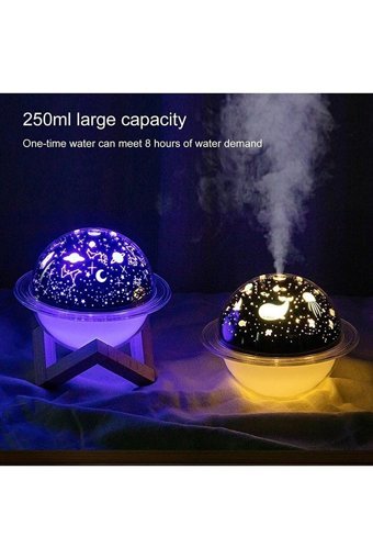 Butfulake Ultrasonik 7 Renk Led 8 W 250 ml Işıklı İyonizerli Taşınabilir Şarjlı Mini Soğuk Buhar Makinesi