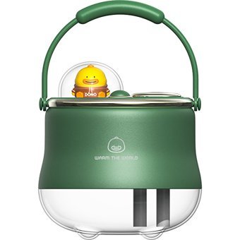 Zppld 400 ml Işıklı İyonizerli Taşınabilir Şarjlı Mini Soğuk Buhar Makinesi Yeşil