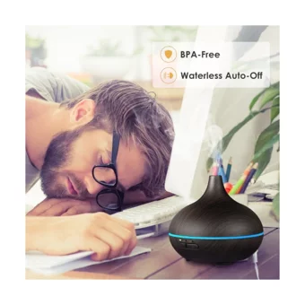 Buyfun Uzaktan Kumanda 9 W 550 ml 35 dB Aromaterapi Işıklı İyonizerli Taşınabilir Şarjlı Mini Soğuk Buhar Makinesi
