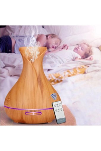 Ateştech Kumandalı 550 ml Aromaterapi Işıklı İyonizerli Taşınabilir Şarjlı Mini Soğuk Buhar Makinesi