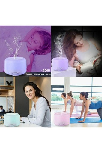 Ateştech Gece Lambası 500 ml 20 dB Aromaterapi Işıklı İyonizerli Taşınabilir Şarjlı Mini Soğuk Buhar Makinesi