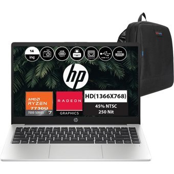 HP 245 G10 8A552EAP12 Dahili AMD Radeon Graphics AMD Ryzen 7 7730U 32 GB Ram 2 TB SSD 14 inç HD Windows 11 Pro Laptop + WeblegelsinÇanta