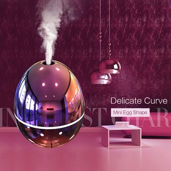 Buyfun Aromaterapi Nemlendirici 2 W 50 ml 5 dB Aromaterapi Işıklı İyonizerli Taşınabilir Şarjlı Mini Soğuk Buhar Makinesi