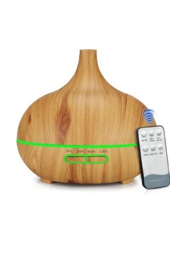 Apiyoo Kumandalı Ultrasonik 7 Renk Led Işıklı 9 W 550 ml 35 dB Aromaterapi Işıklı İyonizerli Taşınabilir Şarjlı Mini Soğuk Buhar Makinesi Açık Kahverengi