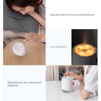 Buyfun USB Mist 2 W 500 ml 36 dB Işıklı İyonizerli Taşınabilir Şarjlı Mini Soğuk Buhar Makinesi Mavi