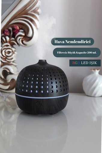 Butfulake 2 W 300 ml Aromaterapi Işıklı İyonizerli Taşınabilir Şarjlı Mini Soğuk Buhar Makinesi