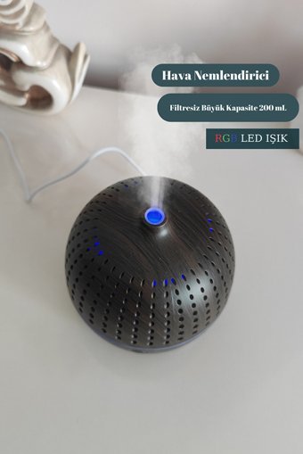 Butfulake 2 W 300 ml Aromaterapi Işıklı İyonizerli Taşınabilir Şarjlı Mini Soğuk Buhar Makinesi