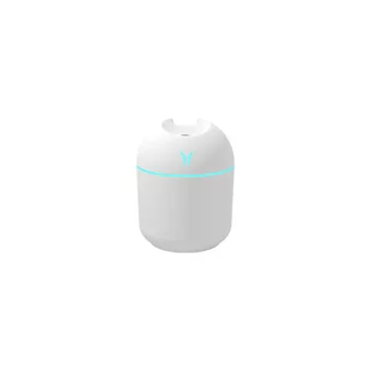 Bufan Gece Lambası 250 ml 36 dB Işıklı İyonizerli Taşınabilir Şarjlı Mini Soğuk Buhar Makinesi Beyaz