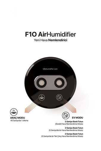 Arenist F10 380 ml Aromaterapi İyonizerli Taşınabilir Şarjlı Mini Soğuk Buhar Makinesi
