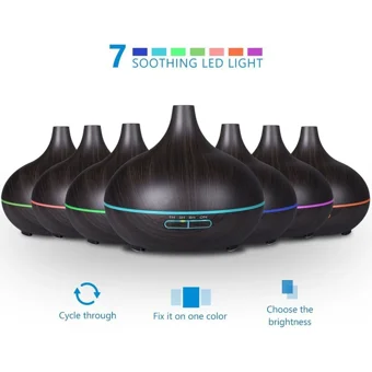 Beautiful Home 9 W 550 ml 35 dB Aromaterapi Işıklı İyonizerli Taşınabilir Şarjlı Mini Soğuk Buhar Makinesi