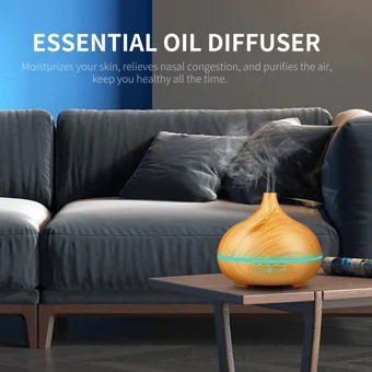 Beautiful Home 9 W 550 ml 35 dB Aromaterapi Işıklı İyonizerli Taşınabilir Şarjlı Mini Soğuk Buhar Makinesi
